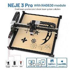 Neje 3pro N40630 5.5w Graveur Laser Bricolage Cnc Machine De Découpe Pour Métal