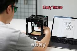 Neje Bl 10w Laser Gravure Machine À Découper Imprimante Carver Art Craft 445nm Diy