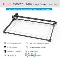 Neje Master 2s Max 30w Graveur De Machine À Découper Au Laser Imprimante En Cuir De Bois Carve