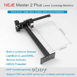 Nouveau Neje Master 2s Plus 30w Cnc Graveur Laser Cutting Machine Coupeur 32bit Mcu