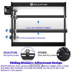 Nouveau SCULPFUN Y-axis Laser Rotary Roller 360° pour Machine de Gravure et de Découpe Laser