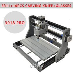 PRO 3 Axis DIY CNC3018 CNC Router Kit Machine de gravure laser de marquage de coupe UK