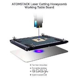 Plaque de découpe au laser en nid d'abeille ATOMSTACK 380x284mm + Boost de fixation pour graveurs CO2