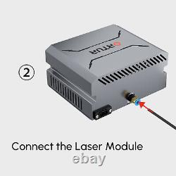 Pompe à air de découpe au laser débit d'air 50L/min pour ORTUR DIY Laser Engraver Cutter 25W