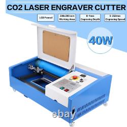 Ridgeyard 40w Co2 Laser Gravure Machine De Coupe Usb 300200mm Graveur Cutter