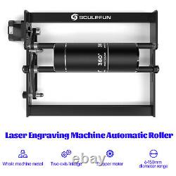 Sculpfun Laser Graveur Axis Y Rotary Roller Unit Pour La Découpe De Gravure 5-150mm