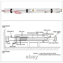 Tube Laser Co2 Tube Laser 60w 1000mm Pour Machine De Gravure Et De Découpe Laser