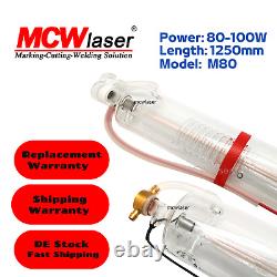Tube laser CO2 de 80W-100W Longueur 1250MM 10600nm pour la gravure et la découpe au laser CO2