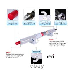 Tube laser RECI W2 CO2 pour machine de découpe et de gravure 90W-100W dans un boîtier en bois