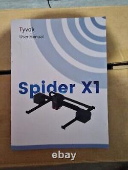 Tyvok Spider X1 20W Graveur/ Découpeur Laser Extensible + Module de Dessin en Ligne